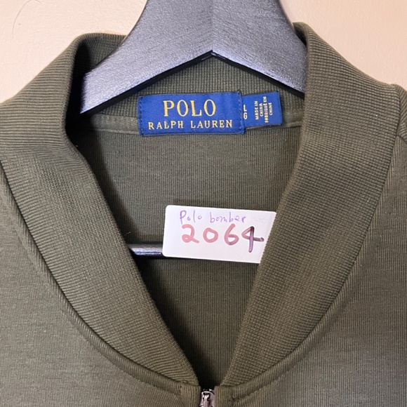 Polo Ralph Lauren Tech Fleece Bomber Jacket - Men's Size M - Green - Picture 3 of 11